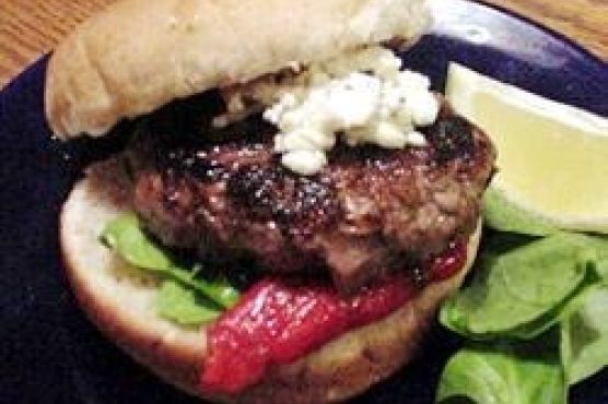 Grilled Spicy Lamb Burgers