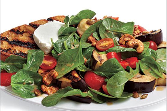 Grilled Vegetable and Goat Cheese Salad