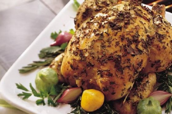 Grilled Whole Chicken with Herbs