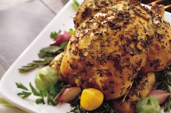 Grilled Whole Chicken with Herbs