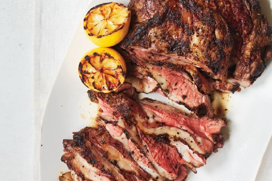 Grilled Yogurt-Marinated Leg of Lamb