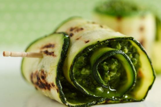 Grilled Zucchini with Parmesan Pesto