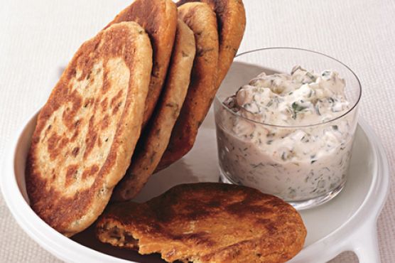 Ground Coriander and Cilantro Flatbreads