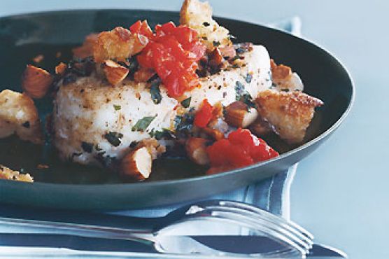 Hake with Chunky "Romesco"