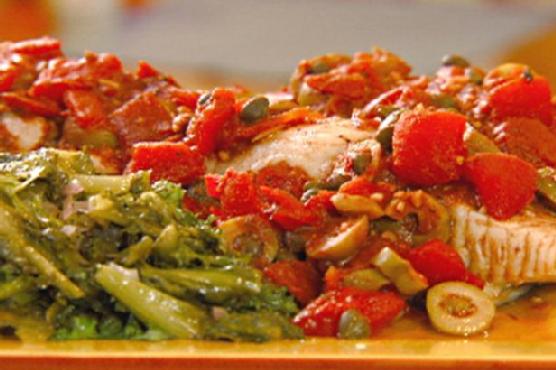 Halibut Puttanesca