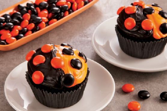 Halloween Dot Cupcakes