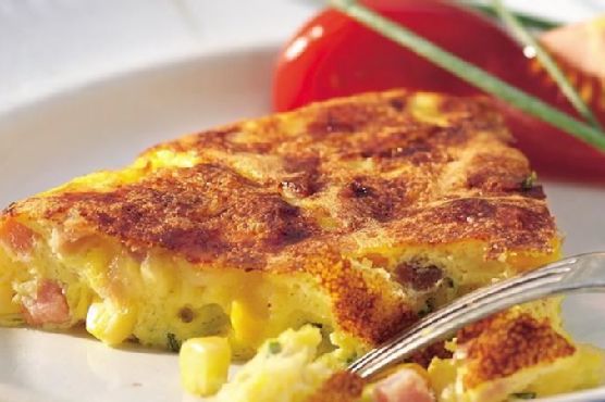 Ham and Corn Frittata