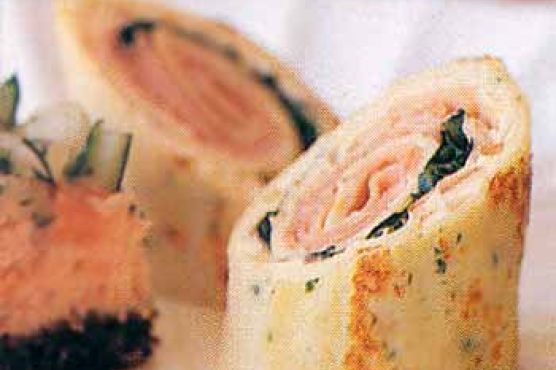 Ham and Watercress Crepes
