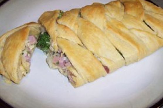 Ham Broccoli Braid