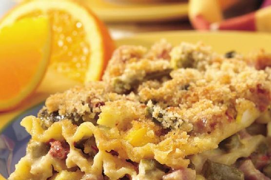 Havarti Ham and Egg Lasagna