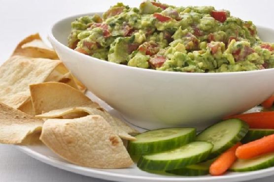 Healthified Garlic Guacamole