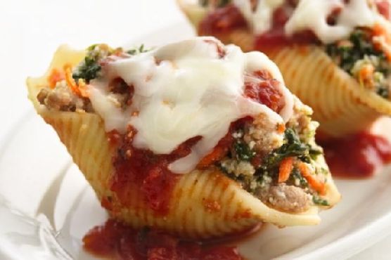 Healthified Sausage-Stuffed Shells