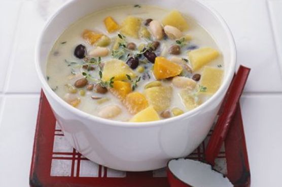 Hearty winter veg soup