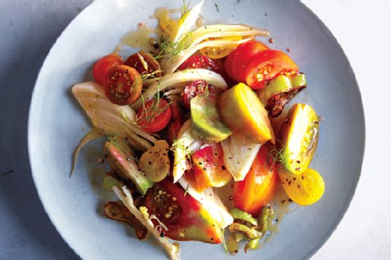 Heirloom Tomato Salad with Pickled Fennel
