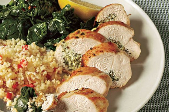 Herb and Goat Cheese-Stuffed Chicken Breasts