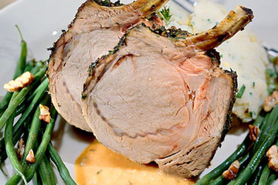 Herb-Crusted Rack Of Pork