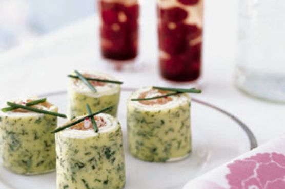 Herbed Crepes with Smoked Salmon and Radishes