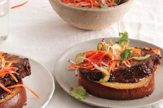Hoisin-Glazed Meatloaf Sandwiches