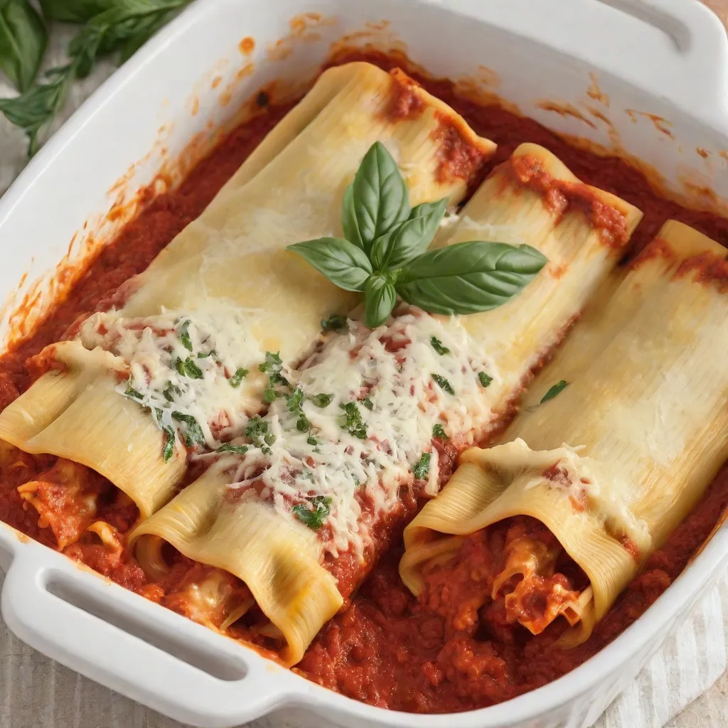 Homemade Manicotti