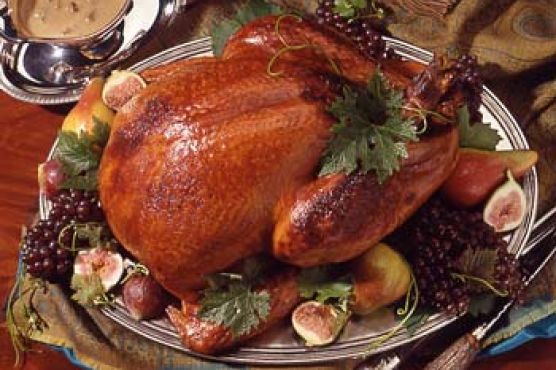 Honey-Brined Turkey with Giblet Cream Gravy