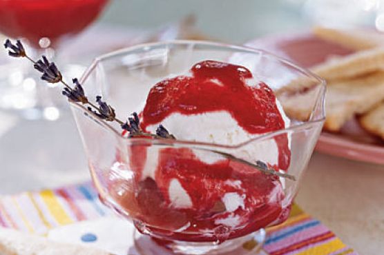 Honey-Lavender Ricotta Ice Cream