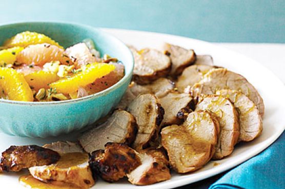 Honey Lime Grilled Pork Tenderloin with Citrus Salsa