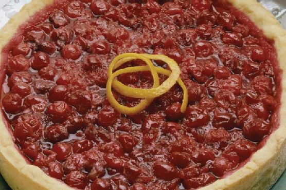 Honey-Wine-Cranberry Tart