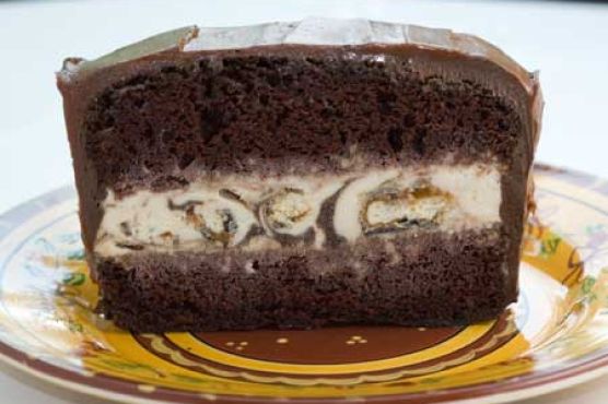 Ice Cream Filled Chocolate Loaf Cake — No Mixer Required!