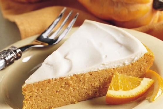 Impossibly Easy Creamy Topped Pumpkin Cheesecake