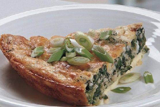 Impossibly Easy Spinach Parmesan Pie