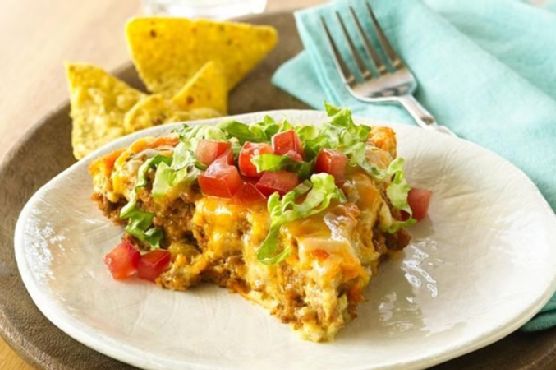 Impossibly Easy Turkey Taco Pie