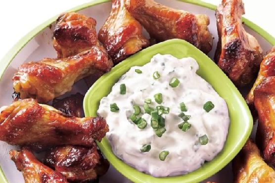 Jerk Chicken Wings with Creamy Dipping Sauce