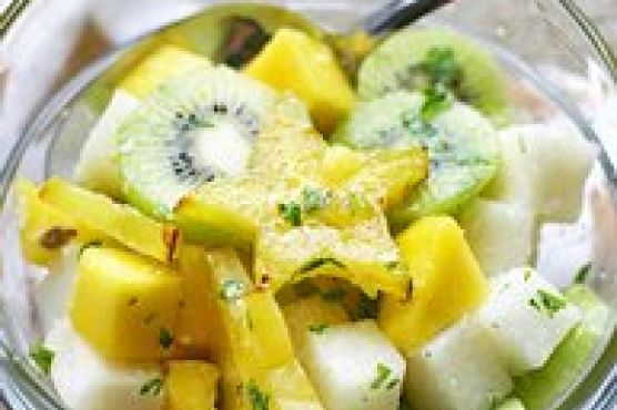 Jicama Lime Tropical Fruit Salad