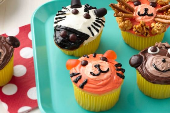 Jungle Animal Cupcakes