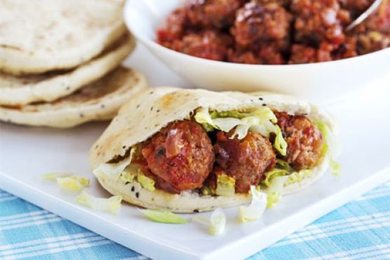Lamb & apricot meatballs