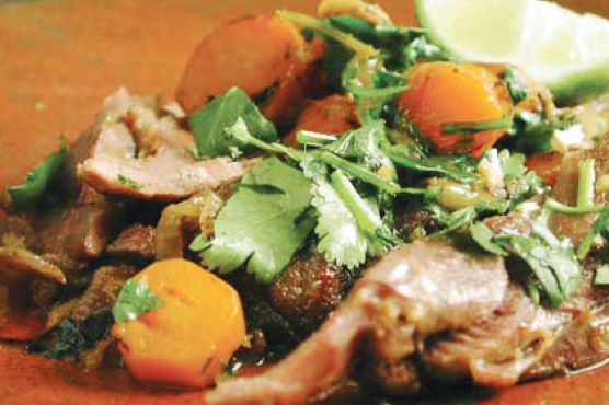 Lamb Shanks with Lime and Cilantro