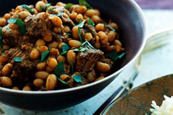Lebanese Lamb and Bean Stew