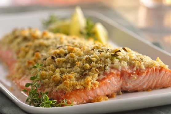 Lemon- and Parmesan-Crusted Salmon