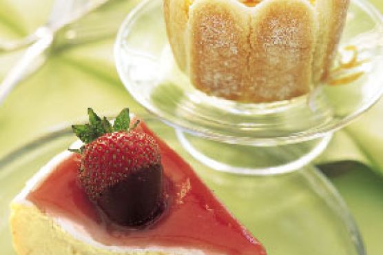 Lemon Charlottes with Lemon Curd and Candied Lemon Peel