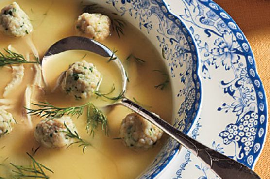 Lemon Chicken Soup with Dumplings