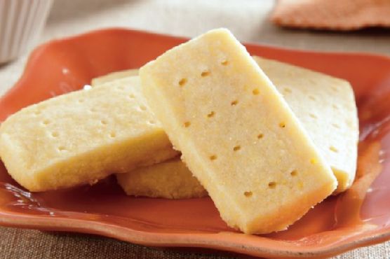 Lemon Cornmeal Shortbread