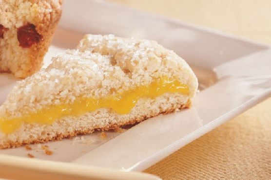 Lemon-Filled Fresh Ginger Scones