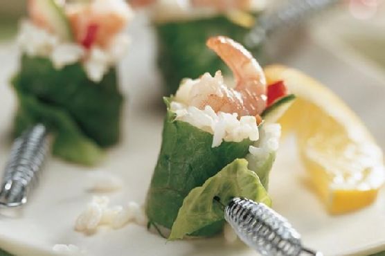Lemon Shrimp California Rolls