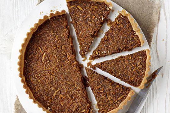 Lighter treacle tart