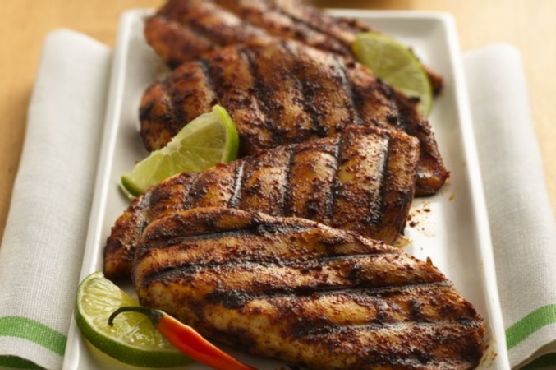 Lime- and Chili-Rubbed Chicken Breasts