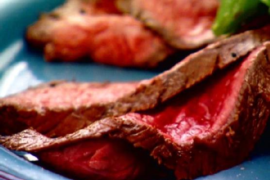 Lime-Marinated Flank Steak with Herb Salad