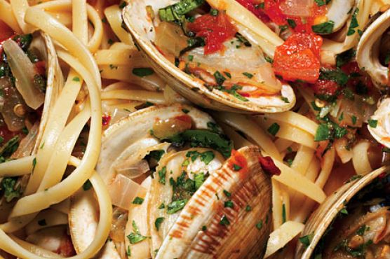 Linguine with Herb Broth and Clams