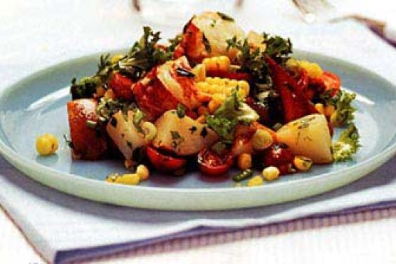 Lobster, Corn, and Potato Salad with Tarragon