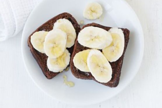 Malt loaf with banana & honey