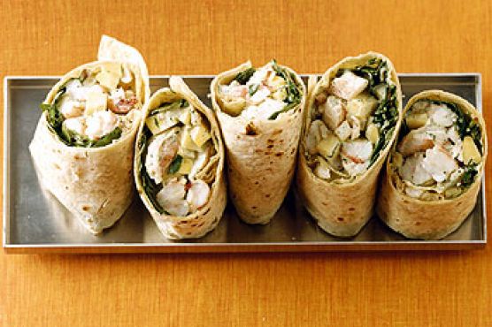 Mango and Shrimp Wraps